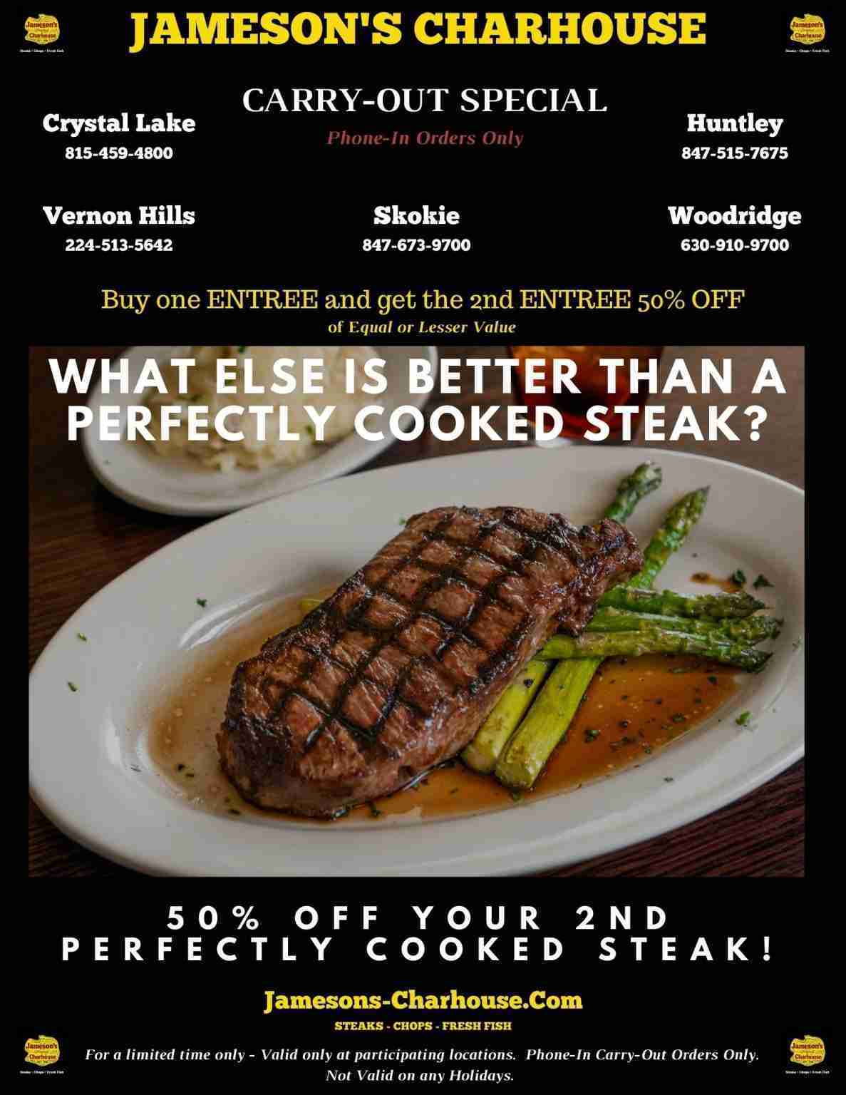 Local Steakhouse in Crystal Lake, IL Jameson's Charhouse